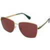 MAX&Co. MO0104 30S | Occhiali da Sole Graduati o Non Graduati | Metallo | Quadrati | Oro | Adrialenti