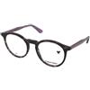 Calvin Klein CK23515 528 | Occhiali da Vista Graduati | Prova Online | Plastica | Panthos | Nero, Viola, Havana | Adrialenti