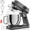 Fentic Impastatrice Planetaria 1800W, Ciotola Inox 7L, Robot da cucina per pane e pizza, Movimento planetario, 10 velocità con timer, Gancio impastatore, Frusta piatta, Frusta a filo & Paraspruzzi