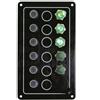 AAA electric equipment Pannello elettrico 5 interruttori luminosi a leva con presa 12/24 Volts
