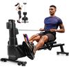 BAKAJI Vogatore Pieghevole Salvaspazio Fitness per Casa Ergonomico 8 Livelli Resistenza