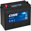 Exide Batteria per auto Exide EB457 Excell 12V 45Ah 330A