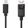 Nedis Cavo Mini Displayport | DisplayPort 1.2 | Mini DisplayPort Hane | DisplayPort Hane | 21,6 Gbps | Nickelplaterad | 1,00 m | Rotondo | PVC | Svart | Etichetta