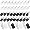 THQAE 40 Pcs reggimensola legno, Perni di Supporti per Mensole, Staffe per Mensole con Manicotto in Gomma, Reggimensola Pioli Staffe in Acciaio Massiccio Supporti Tasselli per Ripiani Legno staffe