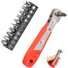 DALAETUS Set Mini Chiave a Cricchetto, Chiave a Cricchetto 110 mm, Cacciavite Magnetico per Fai da Te, Costruzione Robusta in Acciaio, 11 cm di Lunghezza