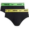 Nike Essential Cotton Stretch Brief Slip 2Pk Blk/Yell/Grn Uomo