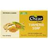Chear Curcuma Soap Bar 150g - per pelle grassa e normale, viso e corpo, antisettico, incandescente