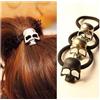 Aneneiceera Cravatta Per Capelli Teschio Gotico Fascia Per Capelli Teschio Vichingo Corda Nera Porta Coda Cavallo Punk Porta Coda Di Cavallo Scheletro Accessori Gioielli Per Donne E Ragazze (argento)
