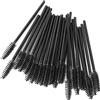 Haobase 25 spazzole nere monouso per ciglia mascara, bacchette magiche per sopracciglia