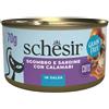 Schesir Sardine Cibo Umido per Gatti - 12x70 gr - IN SALSA - Sgombro e Sardine