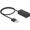 DELOCK USB Headset und Mikrofon Adapter 2 x 3,5 mm Klinkenbu
