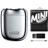 YOOSE-MINI 2 Rasoio leggero, materiale in lega, rasoio elegante e portatile, facile da pulire e mantenere, argento