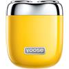YOOSE-MINI 2 Rasoio leggero, materiale in lega, rasoio elegante e portatile, facile da pulire e mantenere, Giallo