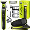 Philips OneBlade QP2724/10 Rasoio nero verde con custodia Trimmer