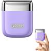 Yoose Nano Rasoio elettrico intimo per donne, bagnato e asciutto, IPX7, USB-C, viola