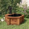 vidaXL Fontana d'Acqua con Pompa 57x57x53 cm Legno Massello di Abete vidaXL