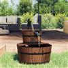 vidaXL Fontana d'Acqua con Pompa 44,5x44,5x58 cm Legno Massello Abete vidaXL