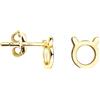 SOFIA MILANI - Orecchini da Donna in Argento 925 - Placcati in Oro - Orecchino a Perno a Segno Zodiacale Toro - E2145
