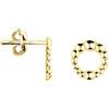 SOFIA MILANI - Orecchini da Donna in Argento 925 - Placcati in Oro - Orecchino a Perno a Cuore Scanalato - E2199