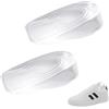 LuxStellar Solette rialzate, 1 paio di cunei sul tallone in silicone, invisibili, per scarpe con aumento di altezza di 2 cm, trasparenti, 9 x 6,5 x 2 cm, lavabili per scarpe da donna e da uomo