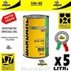 Bardahl 5lt LITRI OLIO MOTORE AUTO BARDAHL 5W40 XVS C3 POLAR PLUS FULLERENE TAGLIANDO