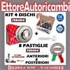 Ferodo KIT DISCHI PASTIGLIE FERODO ANTERIORI + POSTERIORI FIAT STILO 1.9JTD MJET DIESEL