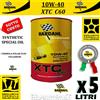 Bardahl 5lt LITRI OLIO MOTORE AUTO BARDAHL XTC C60 10W40 POLAR PLUS FULLERENE TAGLIANDO