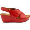 CIARA LONDON Sandali da donna con tacco a zeppa, punta aperta, chiusura con velcro, estivi, casual, Fucsia, 39 EU