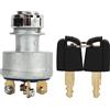 KIMISS Interruttore di Accensione Interruttore a Chiave di Accensione 9G7641 Interruttore di Accensione a 4 Fili con 2 Chiavi di Ricambio per Escavatore Caterpillar CAT 229 306 320 330