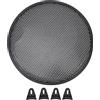 KIMISS Griglia per altoparlante 12 pollici e protezione in rete audio per subwoofer - Misura universale per auto e - Costruzione in ferro resistente