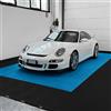 SOGI Kit da 625 piastrelle piene 100 mq SOGI PAV-04-AZ_4 in PP per pavimento officina e garage - colore azzurro