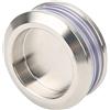 lyrlody Maniglia per Porta Scorrevole, Maniglia in Acciaio Inox, Maniglia Ad Incasso, Maniglia Rotonda Ad Incasso, per Porta in Vetro, Porta Doccia, Porta in Legno, Cantina Vino