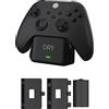 DR1TECH PowerSetX Stazione di Ricarica Rapida per Controller XBOX One X/S, Series X/S + Batteria 1200 mAh - Accessori per XBOX (Controller NON Incluso) [Amazon Exclusive]