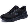 Skechers Uomo Bobs B Flex Glacial Edge Slip-in ALLENATRICE, Dark Taupe Mesh, 45 EU
