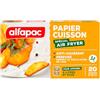alfapac - Carta da forno per Air Fryer - 20 dischi perforati di diametro 20 cm - Circolazione ottimale dell'aria, bianco
