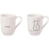 Villeroy & Boch - Statement set di tazze Cat 2 pz., 280 ml, porcellana Premium, bianco