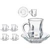 Vivalto Set di Tazze con Piatti, Multicolore, Standard