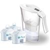 LAICA Carmen Caraffa Filtrante Acqua - 3 filtri bi-flux, 2,3L, Bianca