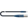 Quiklok Cavo per microfoni Quiklok XLR3 Nero/blu