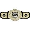 Mattel WWE - Cintura del Titolo World Heavyweight Championship, color oro e in tessuto in semipelle, lunga 91+ cm e con regolazione permanente, giocattolo per bambini, 6+ anni, HYF18