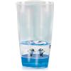 Floatarama Deluxebase Floatarama Tumbler - Delfino da 250 ml bicchieri acrilici senza BPA con statuine di animali galleggianti. Divertente bicchiere in plastica, tazza da viaggio, tazza da campeggio, regalo