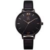 SHENGKE Semplicità Creativa Orologio da Polso per Donne - Vera Pelle Elegante (K0039L-Black)