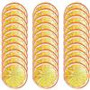 KABAKE 30 pezzi di fette di limone artificiali, realistiche, simulazione realistica di limone decorativo, frutta finta per matrimonio, decorazione per festival, accessori per fotografia, riempitivo