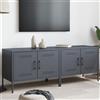 vidaXL Mobile TV Bianco 68x39x50,5 cm in Acciaio supporto TV credenza TV vidaXL