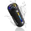 OHAYO X10 Cassa Bluetooth Potente 25W con Doppio Driver, Luce LED Show, 24H Autonomia, Bassi Potenziati e Impermeabile IPX7 - Altoparlante Bluetooth con Effetti Luce, Hi-Fi Stereo e Vivavoce (Nero)