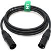HangTon Cavo di alimentazione XLR 4 pin per Godox VL150 VL200 VL300 videoproiettore e controller, XLR maschio a maschio 2M
