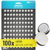 ABSINA 100x LR1130 AG10 Batteria - Batterie LR1130 alcaline da 1,5V a prova di perdite e longevoli - Pile LR54 / V10GA / RW49 / G10A / 189 / GP189 / L1130 / 89A