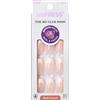 imPRESS KISS imPRESS Bare Press-On Nails 'Genuine' - 30 Unghie Finte Corte No Glue, French Nude, con Adesivo Pre-applicato e Tenuta Fino a 10 Giorni. Forma almond.