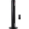 HOMCOM Ventilatore ad alta velocità a colonna oscillante silenzioso 45 W con telecomando display LCD timer 3 modalità 3 velocità 32L x 32l x 96H cm nero