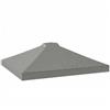 Outsunny Copertura sostitutiva per padiglione UV50+ impermeabile con 8 fori di scarico 3 x 3 m, Grigio chiaro | Aosom Italy